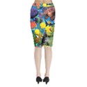 Ocean Deep Cropped Midi Wrap Pencil Skirt View2