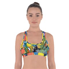 Ocean Deep Cropped Cross Back Sports Bra by impacteesstreetwearcollage