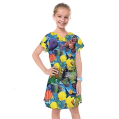 Ocean Deep Cropped Kids  Drop Waist Dress by impacteesstreetwearcollage