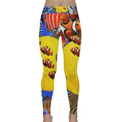 Swimming With The Fishes Classic Yoga Leggings by impacteesstreetwearcollage