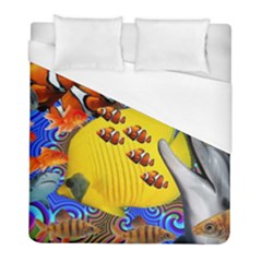 Swimming With The Fishes Duvet Cover (full/ Double Size) by impacteesstreetwearcollage