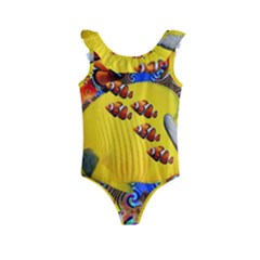 Swimming With The Fishes Kids  Frill Swimsuit by impacteesstreetwearcollage