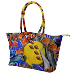 Swimming With The Fishes Canvas Shoulder Bag by impacteesstreetwearcollage