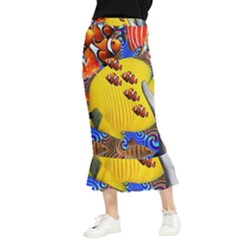 Swimming With The Fishes Maxi Fishtail Chiffon Skirt