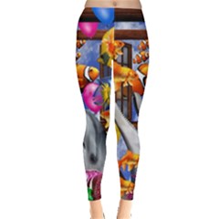 Outside The Window-swimming With Fishes Leggings 