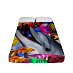 Outside The Window-swimming With Fishes Fitted Sheet (Full/ Double Size)