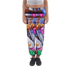 Outside The Window-swimming With Fishes Women s Jogger Sweatpants