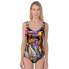 Outside The Window-swimming With Fishes Princess Tank Leotard 