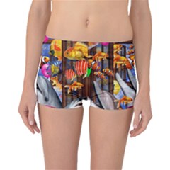 Outside The Window-swimming With Fishes Boyleg Bikini Bottoms