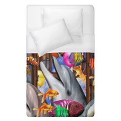 Outside The Window-swimming With Fishes Duvet Cover (Single Size)