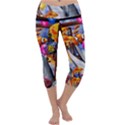 Outside The Window-swimming With Fishes Capri Yoga Leggings View1