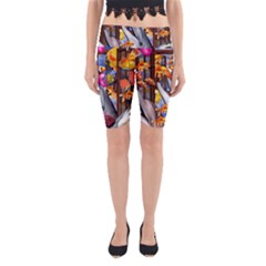 Outside The Window-swimming With Fishes Yoga Cropped Leggings