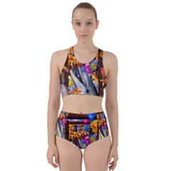 Outside The Window-swimming With Fishes Racer Back Bikini Set