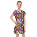 Outside The Window-swimming With Fishes Kids  Drop Waist Dress View1