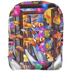 Outside The Window-swimming With Fishes Full Print Backpack