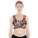 Outside The Window-swimming With Fishes Sports Bra With Pocket View1