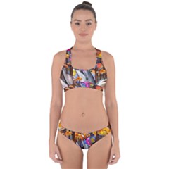 Outside The Window-swimming With Fishes Cross Back Hipster Bikini Set