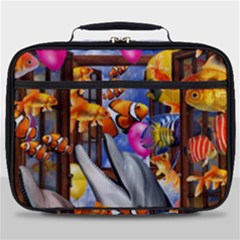 Outside The Window-swimming With Fishes Full Print Lunch Bag