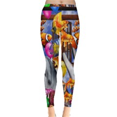 Outside The Window-swimming With Fishes Inside Out Leggings