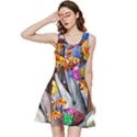 Outside The Window-swimming With Fishes Inside Out Racerback Dress View1