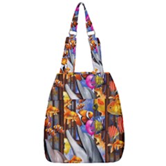 Outside The Window-swimming With Fishes Center Zip Backpack by impacteesstreetwearcollage