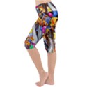 Outside The Window-swimming With Fishes Lightweight Velour Cropped Yoga Leggings View2