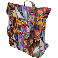 Outside The Window-swimming With Fishes Buckle Up Backpack