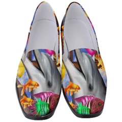 Outside The Window-swimming With Fishes Women s Classic Loafer Heels