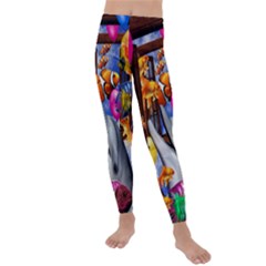 Outside The Window-swimming With Fishes Kids  Lightweight Velour Leggings