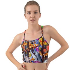 Outside The Window-swimming With Fishes Mini Tank Bikini Top