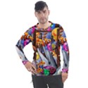 Outside The Window-swimming With Fishes Men s Pique Long Sleeve Tee View1