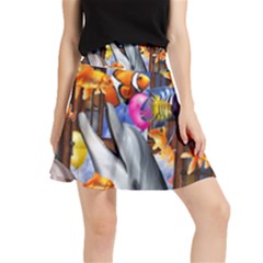 Outside The Window-swimming With Fishes Waistband Skirt