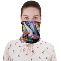 Outside The Window-swimming With Fishes Face Covering Bandana (Adult)