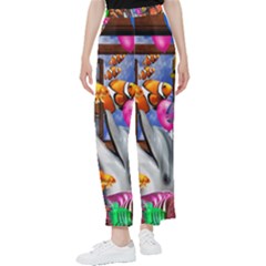 Outside The Window-swimming With Fishes Women s Pants 