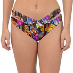 Outside The Window-swimming With Fishes Double Strap Halter Bikini Bottom