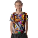 Outside The Window-swimming With Fishes Kids  Frill Chiffon Blouse View1