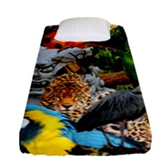 Amazonia Fitted Sheet (single Size) by impacteesstreetwearcollage