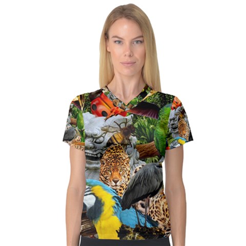 Amazonia V-neck Sport Mesh Tee by impacteesstreetwearcollage