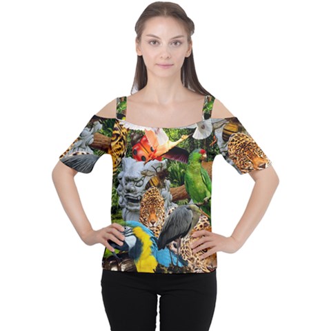 Amazonia Cutout Shoulder Tee by impacteesstreetwearcollage