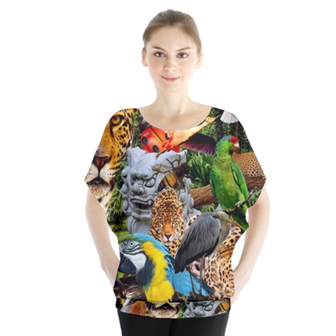 Amazonia Batwing Chiffon Blouse by impacteesstreetwearcollage