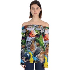 Amazonia Off Shoulder Long Sleeve Top by impacteesstreetwearcollage