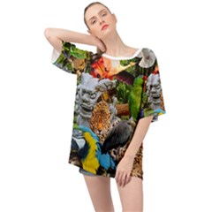 Amazonia Oversized Chiffon Top by impacteesstreetwearcollage