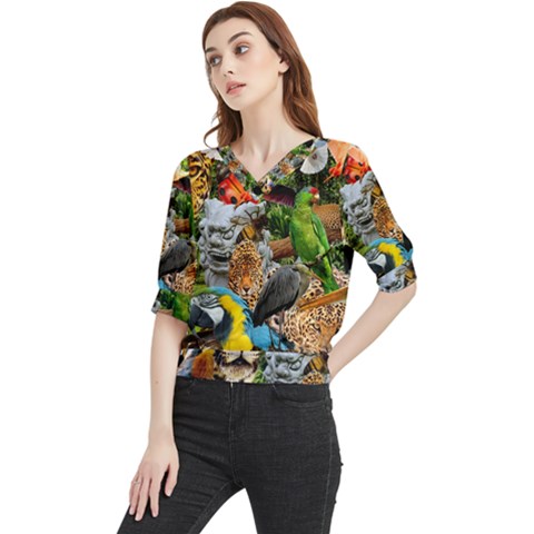 Amazonia Quarter Sleeve Blouse by impacteesstreetwearcollage