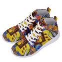 Outside The Window-swimming With Fishes 2 Men s Lightweight High Top Sneakers View2