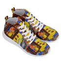 Outside The Window-swimming With Fishes 2 Men s Lightweight High Top Sneakers View3