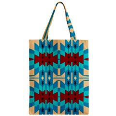 Shapes Rows Zipper Classic Tote Bag by LalyLauraFLM