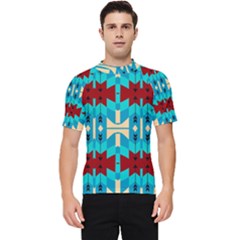 Shapes Rows Men s Short Sleeve Rash Guard by LalyLauraFLM