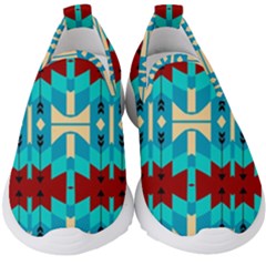 Shapes Rows Kids  Slip On Sneakers by LalyLauraFLM