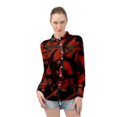  Long Sleeve Chiffon Shirt