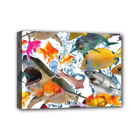 Under The Sea Mini Canvas 7  X 5  (stretched) by impacteesstreetwearcollage